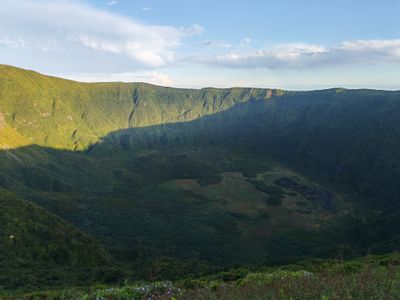 Accès au cratère de caldeira