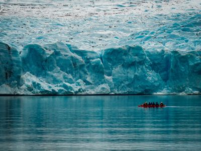 Le glacier Grey · Photo : Pablo A. Cumillaf — CC BY-SA 4.0 — Wikimedia Commons